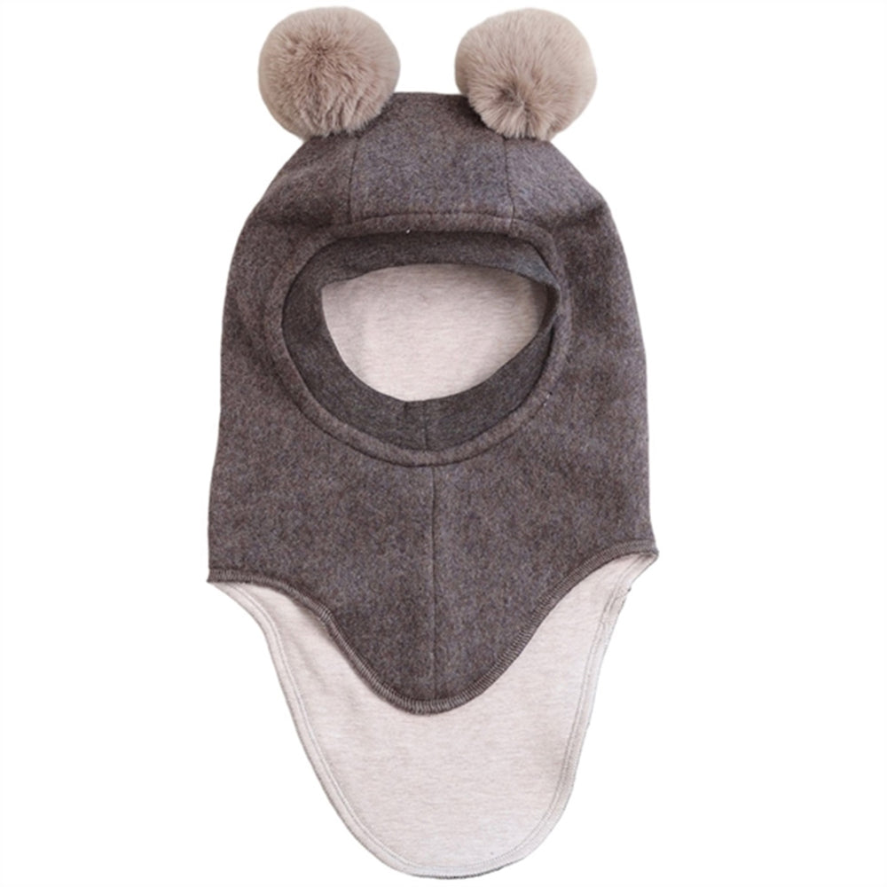 X Luksusbaby Bomuld Fleece Elefanthue Brown