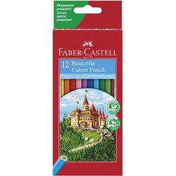 FABER-CASTELL Crayons de couleur CASTLE, étui de 36