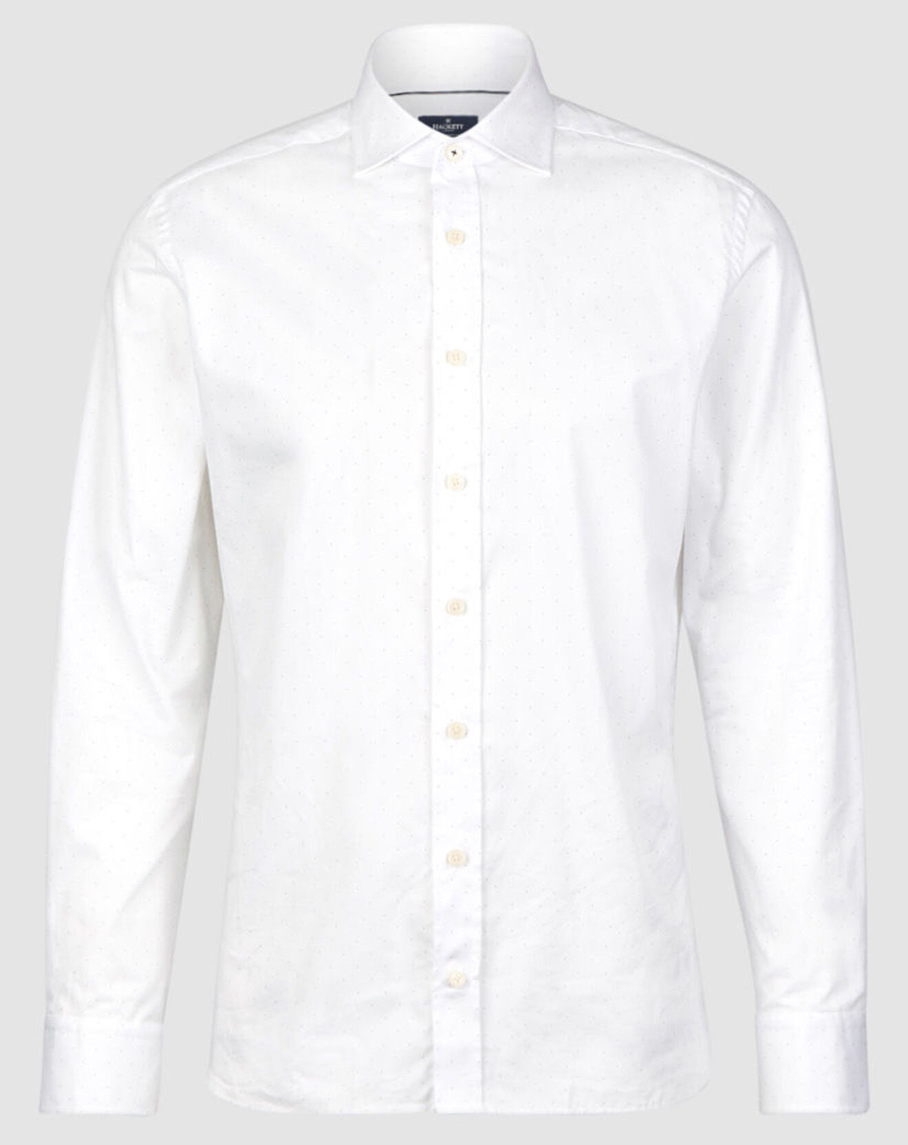 Hackett London Chemise Slim Fit à pois blanche