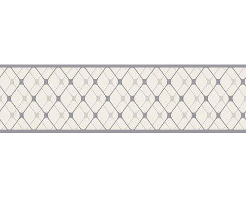 Zelfklevende rand 3842-18 Alleen Rand Geometrisch grijs 5 m x 17 cm