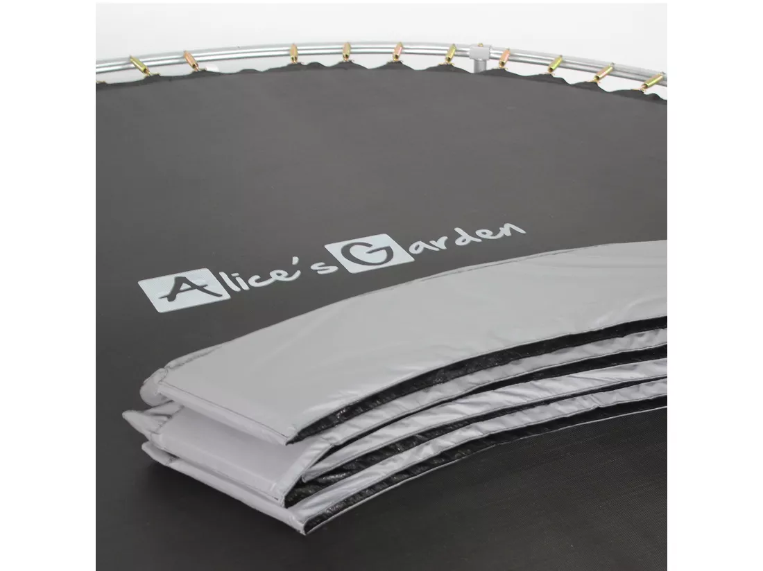 Trampoline rond Ø 180cm gris avec son filet de protection - Cassiopée - Trampoline de jardin 2m| Qualité PRO. | Normes EU.