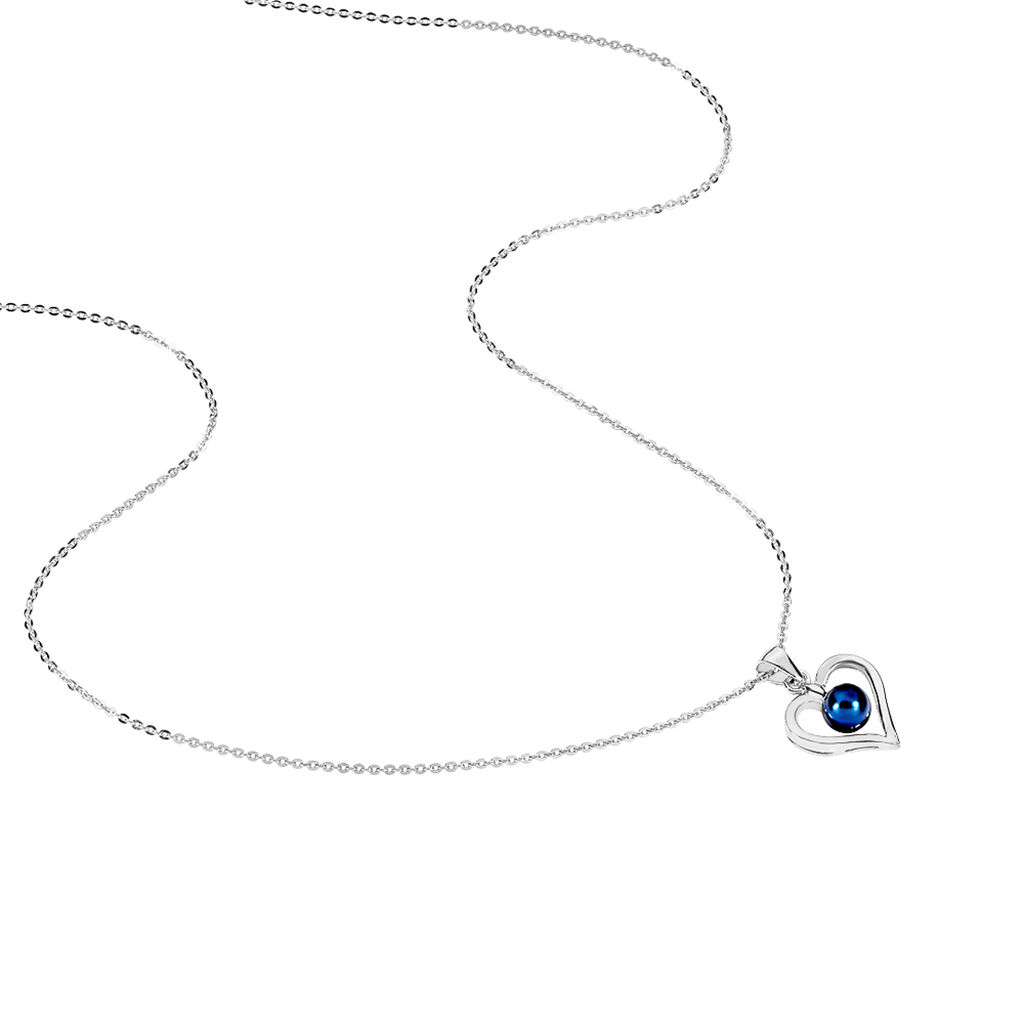 Collier Saynaae Argent Blanc Perle De Culture