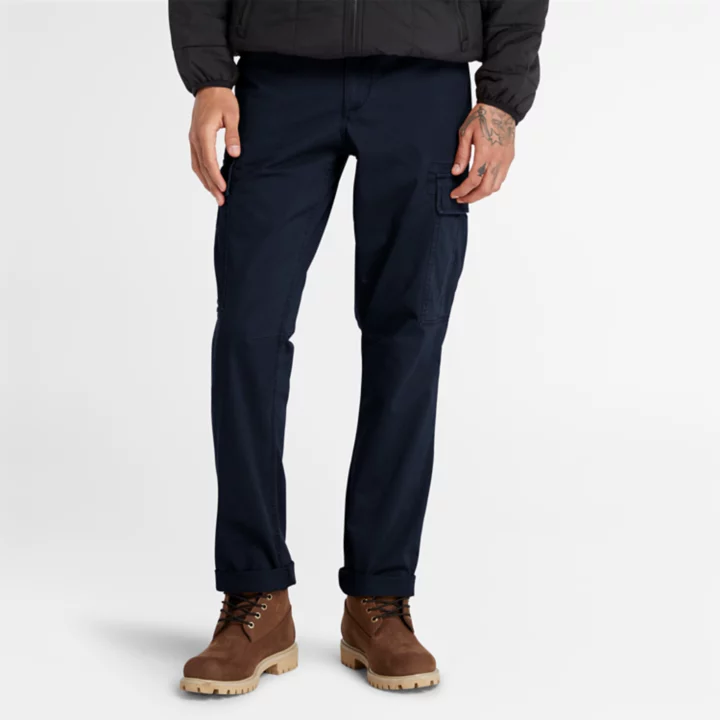 Calças cargo Core Twill para homem na cor azul marinho