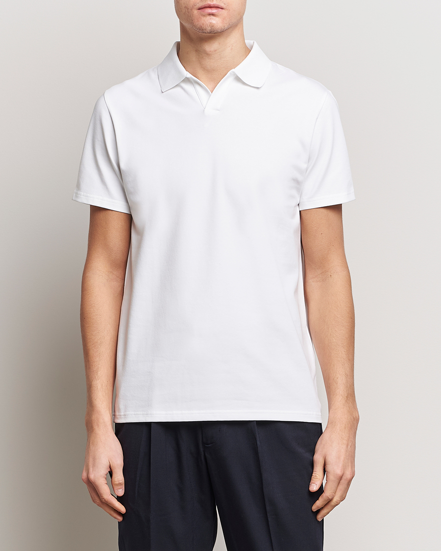 Filippa K Soft Lycra Polo Tee White