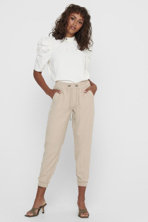 Only beige dames broek