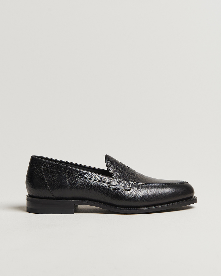 Loake 1880 Imperial Grained Penny Loafer Black