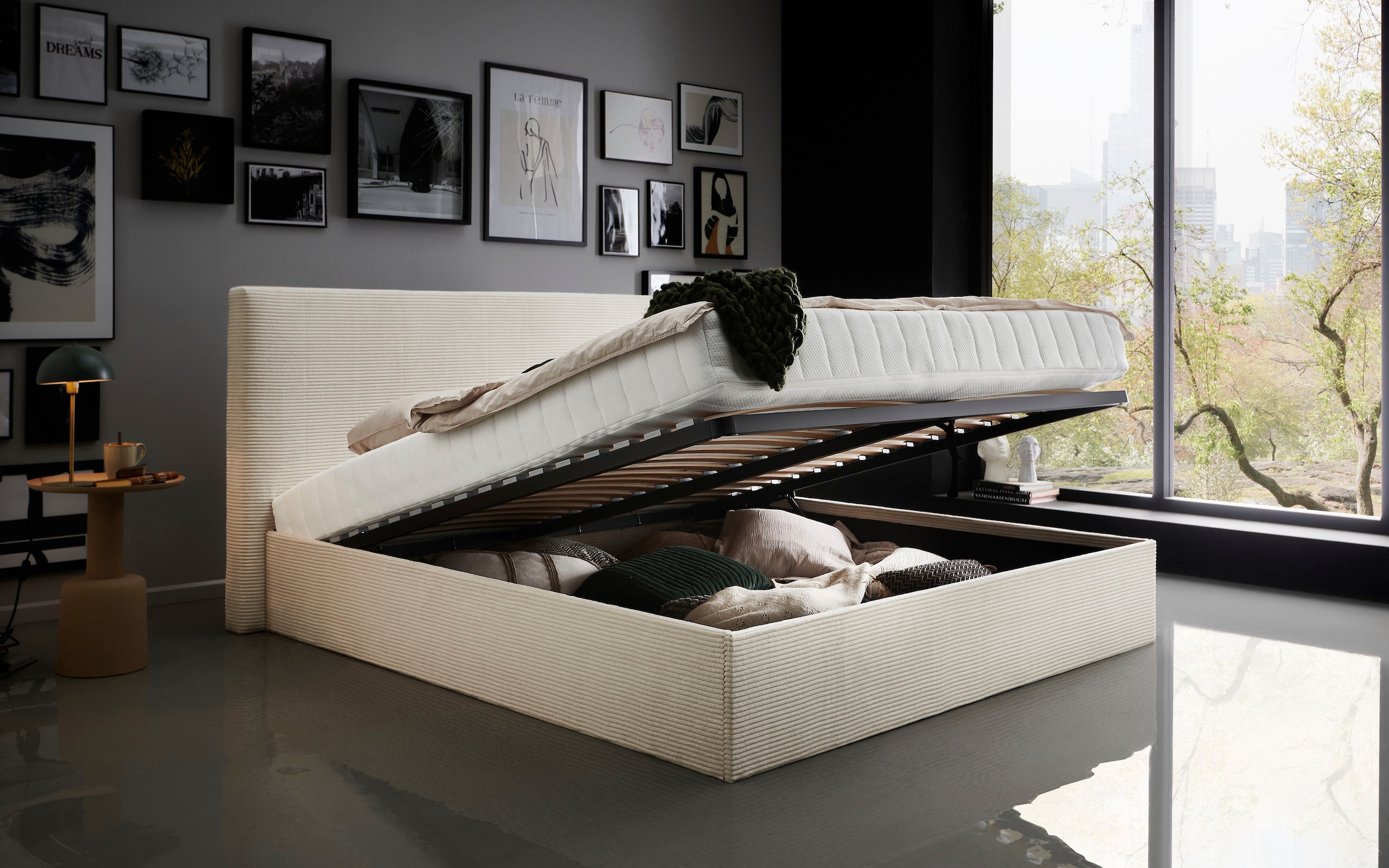 ATLANTIC home collection Bettgestell »Melody« mit Bettkasten und Lattenrost