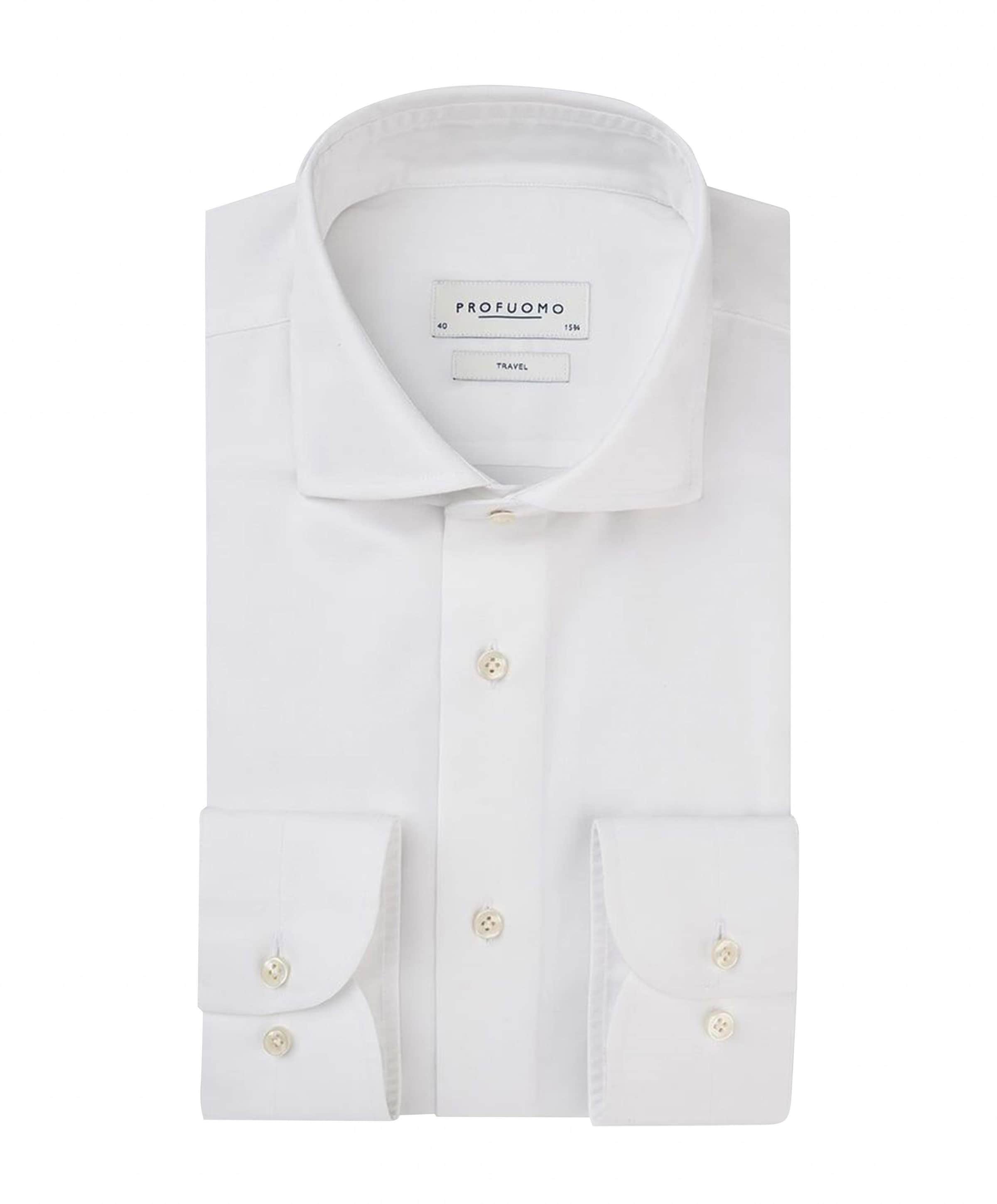 Profuomo Heren overhemd lange mouw ecru