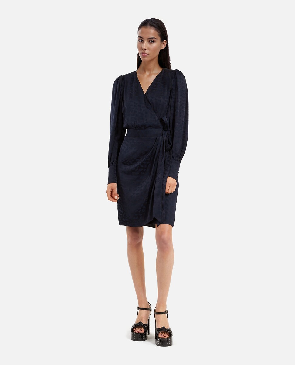 THE KOOPLES<br>Vestido curto envelope com mangas compridas