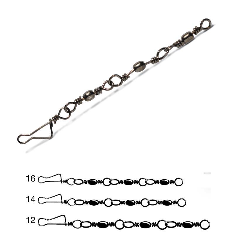 Emerillon Anglaise Vmc Baril + Agrafe 3545 Bk - Par 4