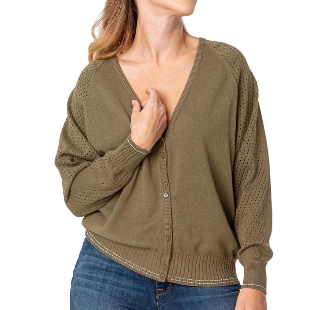 TBS Gilet Kaki Femme TBS Laora