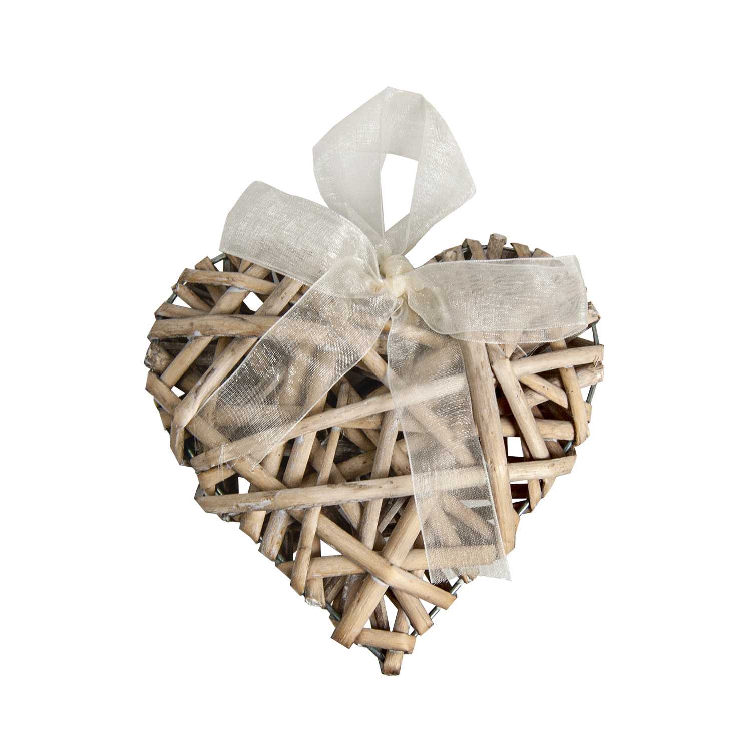 OCanny Rattan-Herz zum Hängen, ca. 15x15x3cm