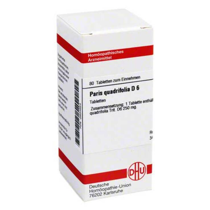 DHU Paris quadrifolia D 6 Tabletten, 80 St