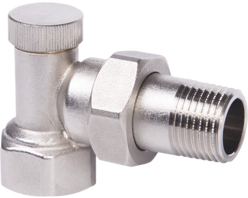 Retourfitting 1/2 inch hoektype afsluitbaar nikkel