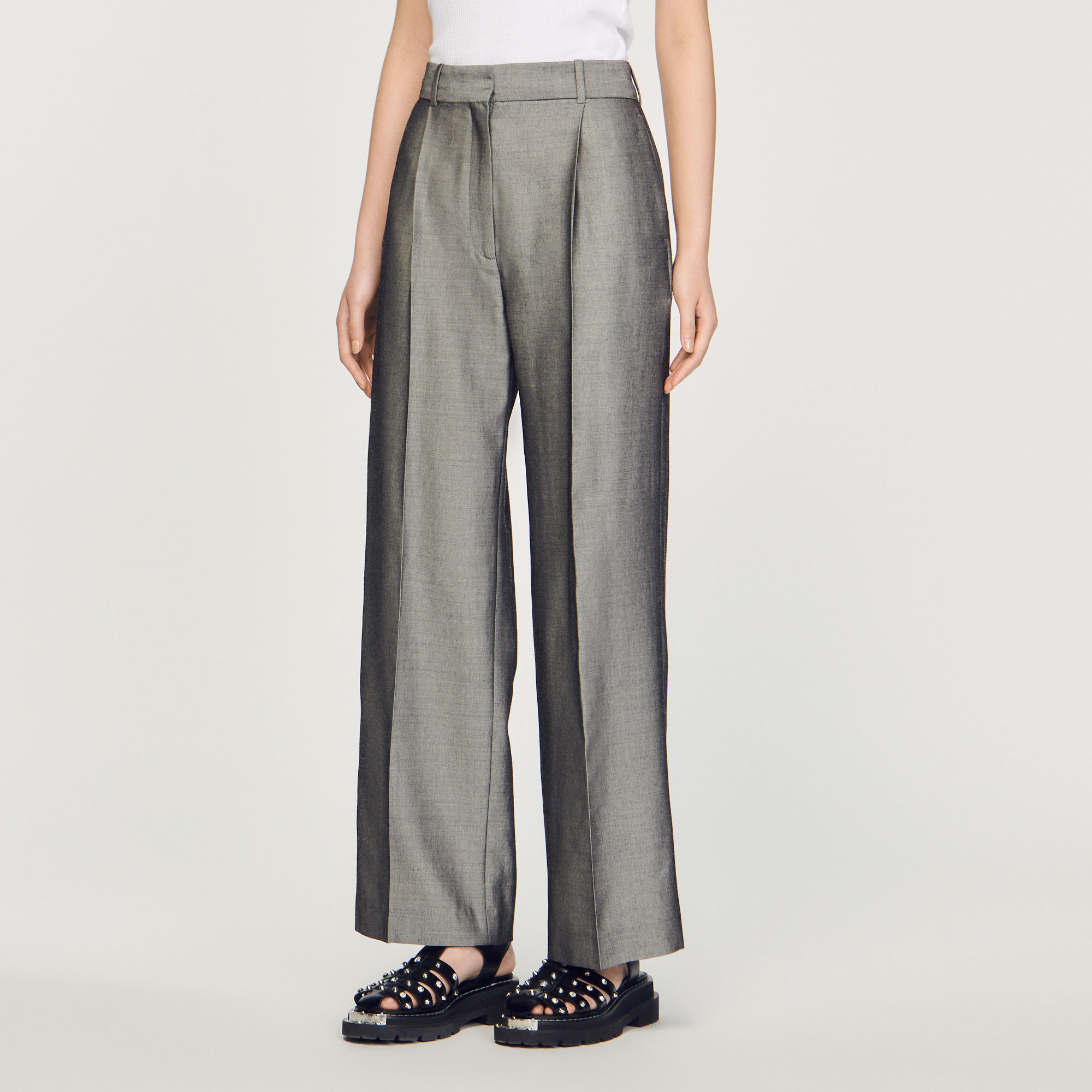 Pantalon jambe large