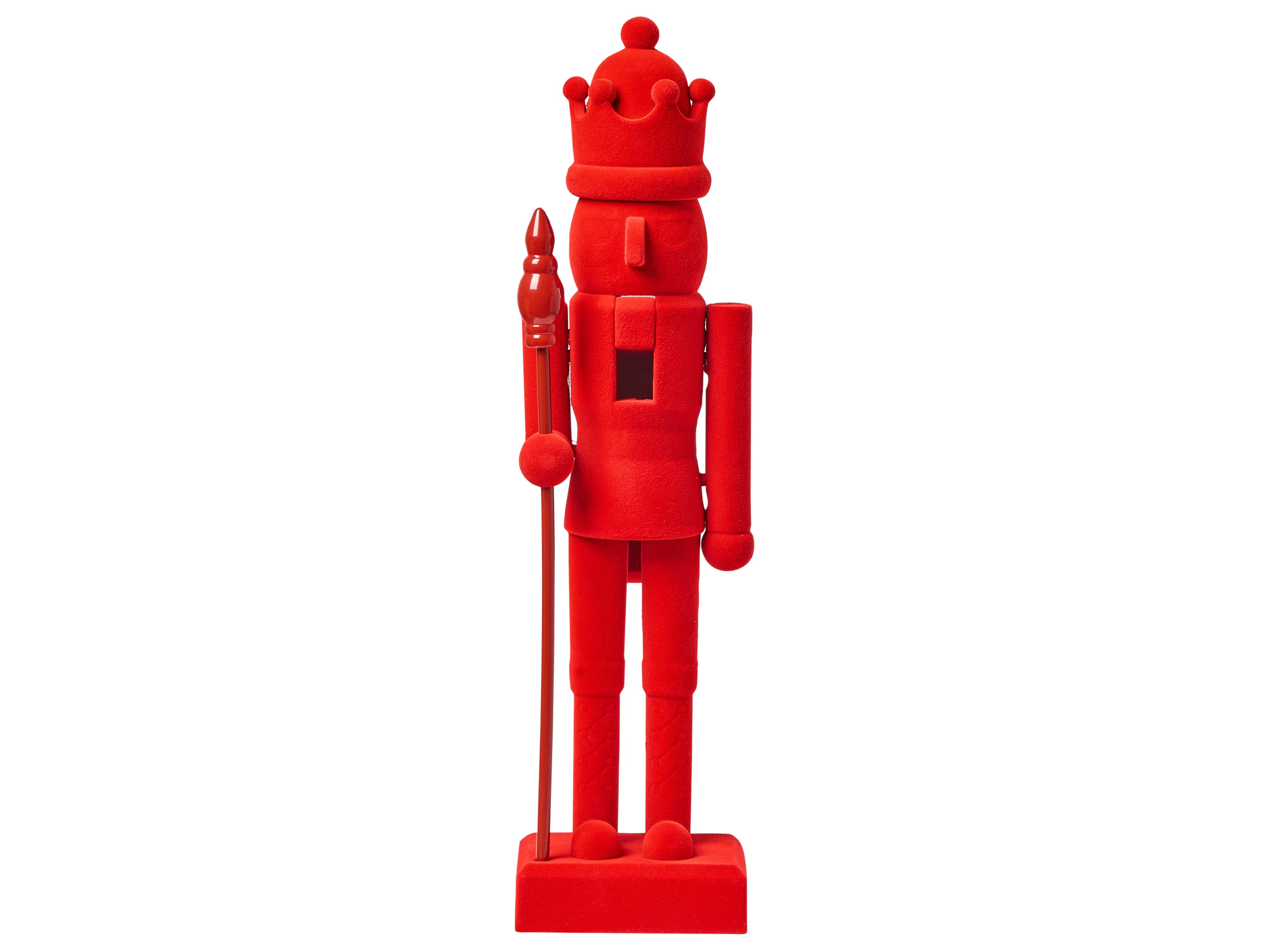Set van 2 figuren FLATEY Notenkraker 40 cm Rood