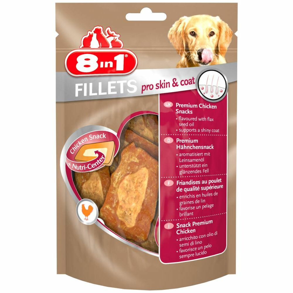 8x 8in1 Fillets Pro Skin & Coat Kip80 gr