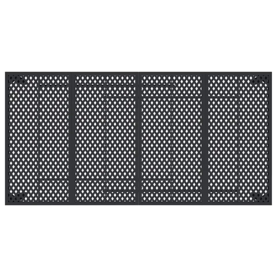 vidaXL - Tuintafel - Antraciet - Staal - 200 x 100 x 72 cm