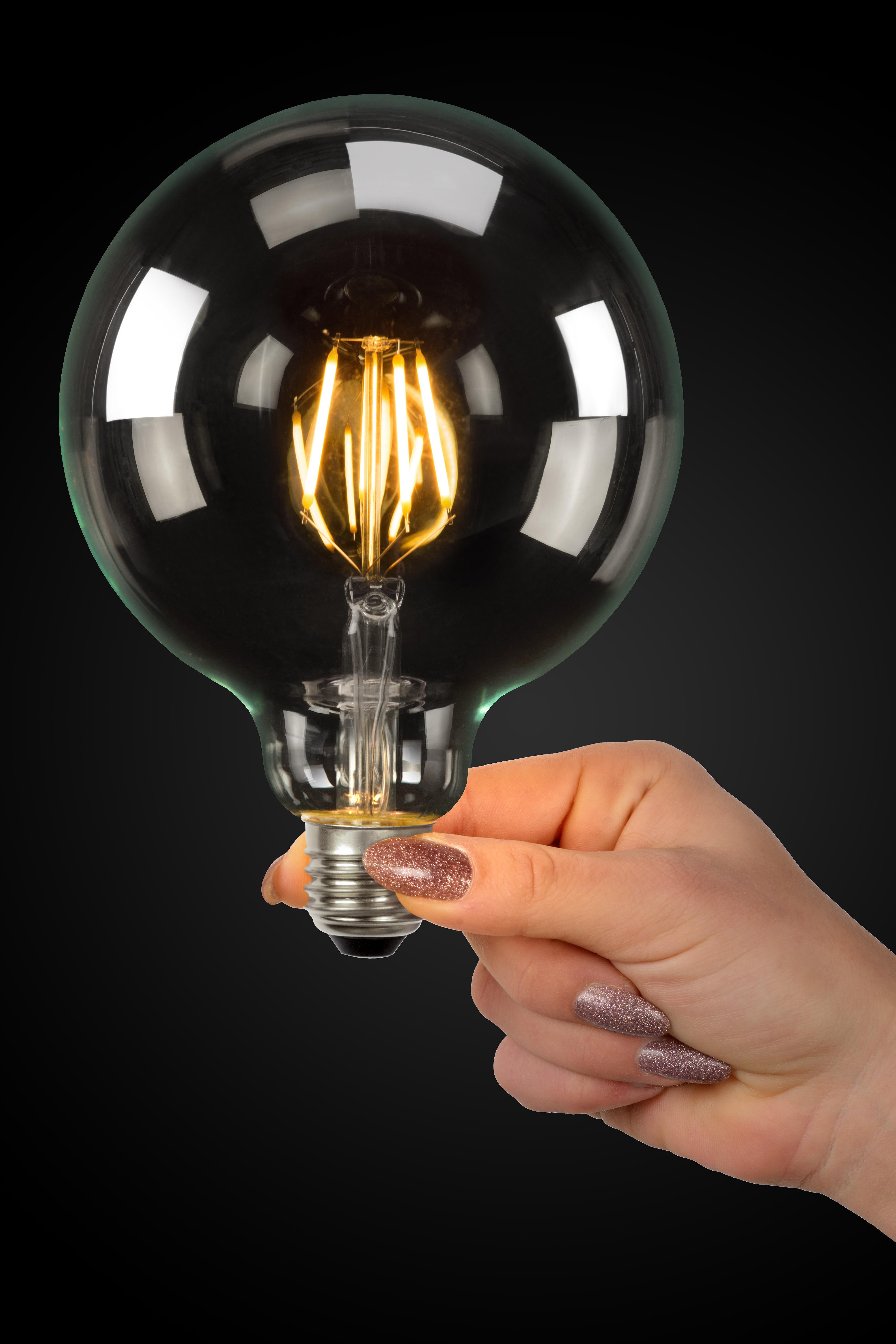 G125 LED lichtbron E27 5W 2700K transparant dimbaar