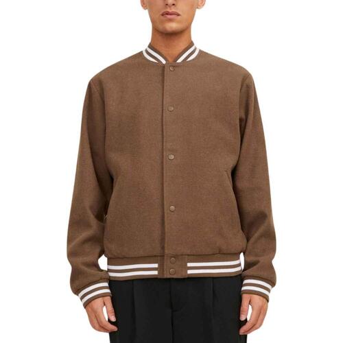 Jack & Jones - JJZAC WOOL JACKET Marrón