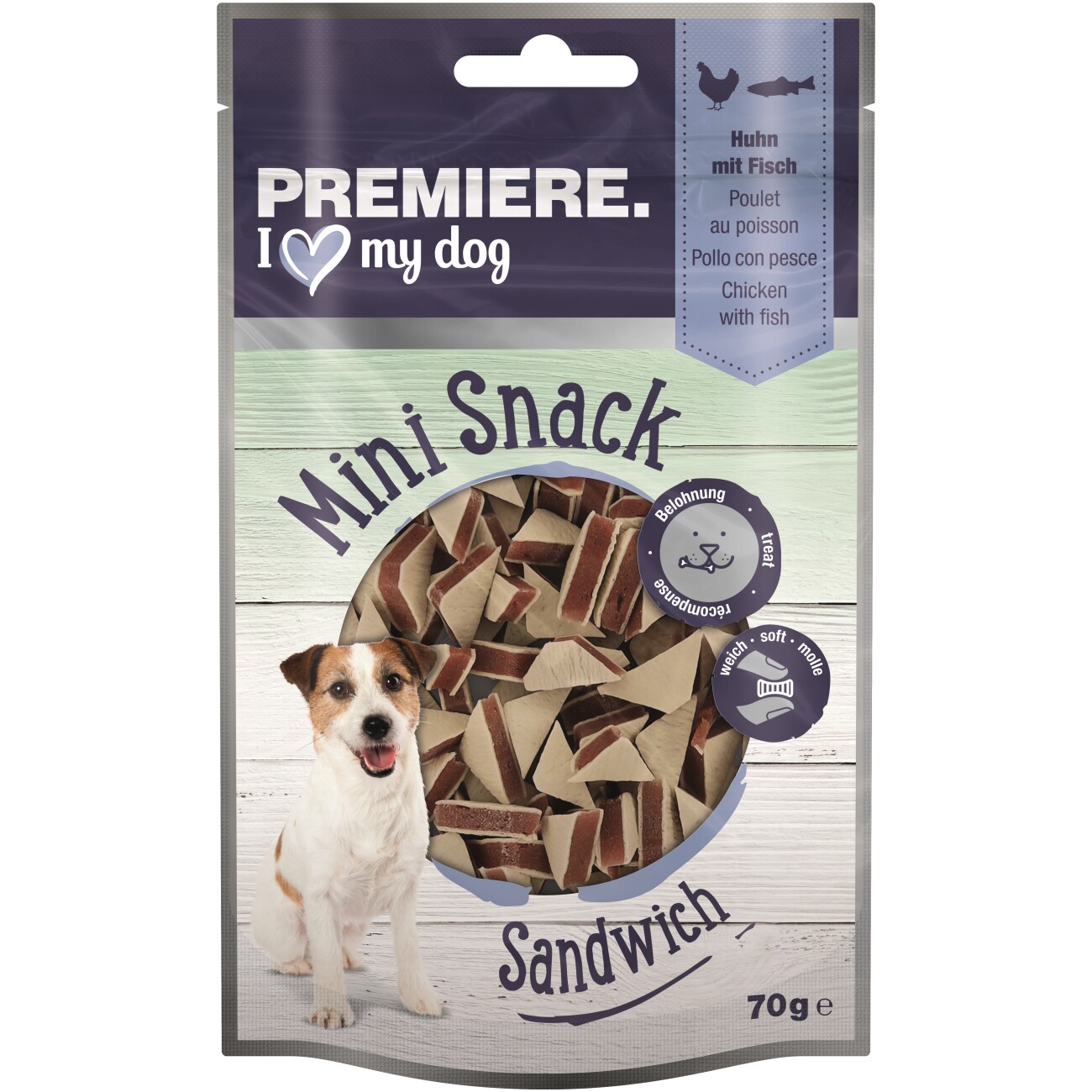 PREMIERE Mini Sandwich Huhn und Fisch 70 g