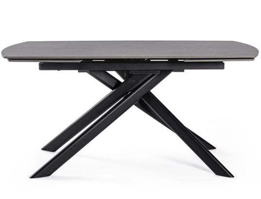 CONCEPT1 - Table de salle à manger Joakim noir 160/240 x 90 x h75 cm