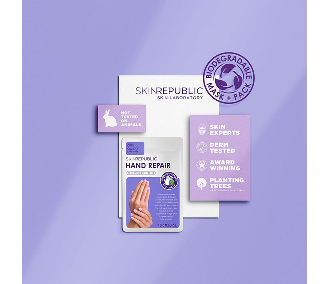 SKINREPUBLIC Hand Repair Handschuh Maske
