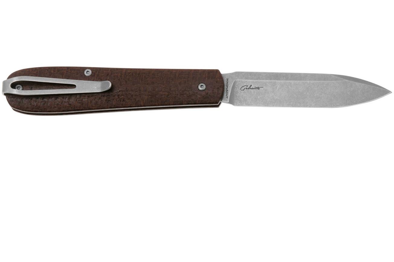 Böker Coffin 112946 Jute Micarta, slipjoint zakmes, Chuck Gedraitis design