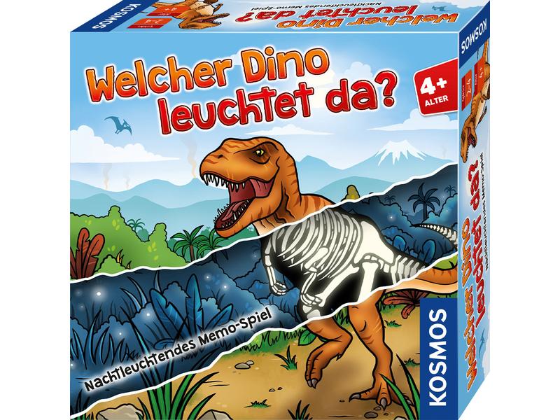 Kosmos Kinderspiel Welcher Dino leuchtet da? Nachtleuchtendes Memo-Spiel
