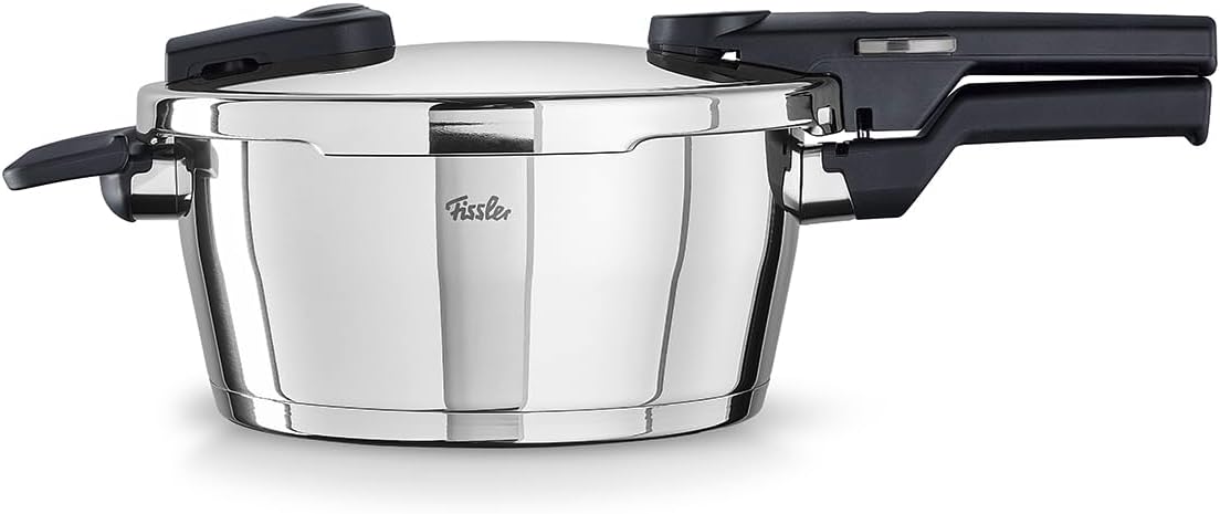 Fissler Vitaquick/Schnellkochtopf (3,5 L, Ø 22 cm) Edelstahl-Dampfkochtopf, 2-Garstufen, Made in Germany - Induktion