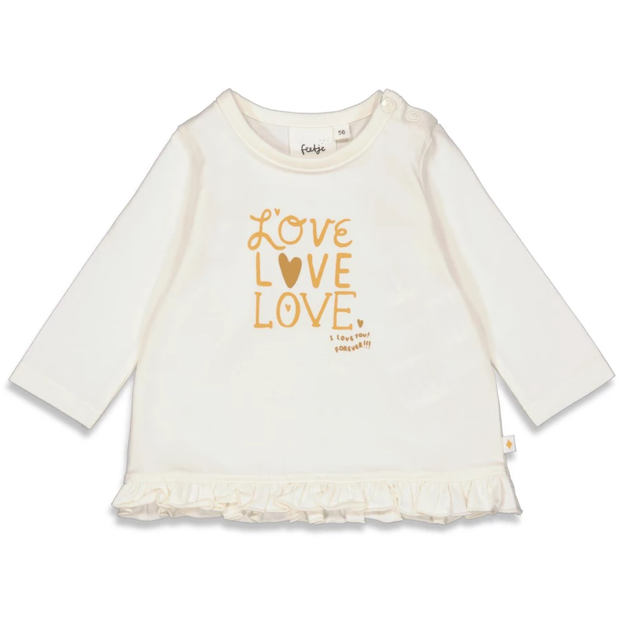 Feetje Langarmshirt Forever Offwhite
