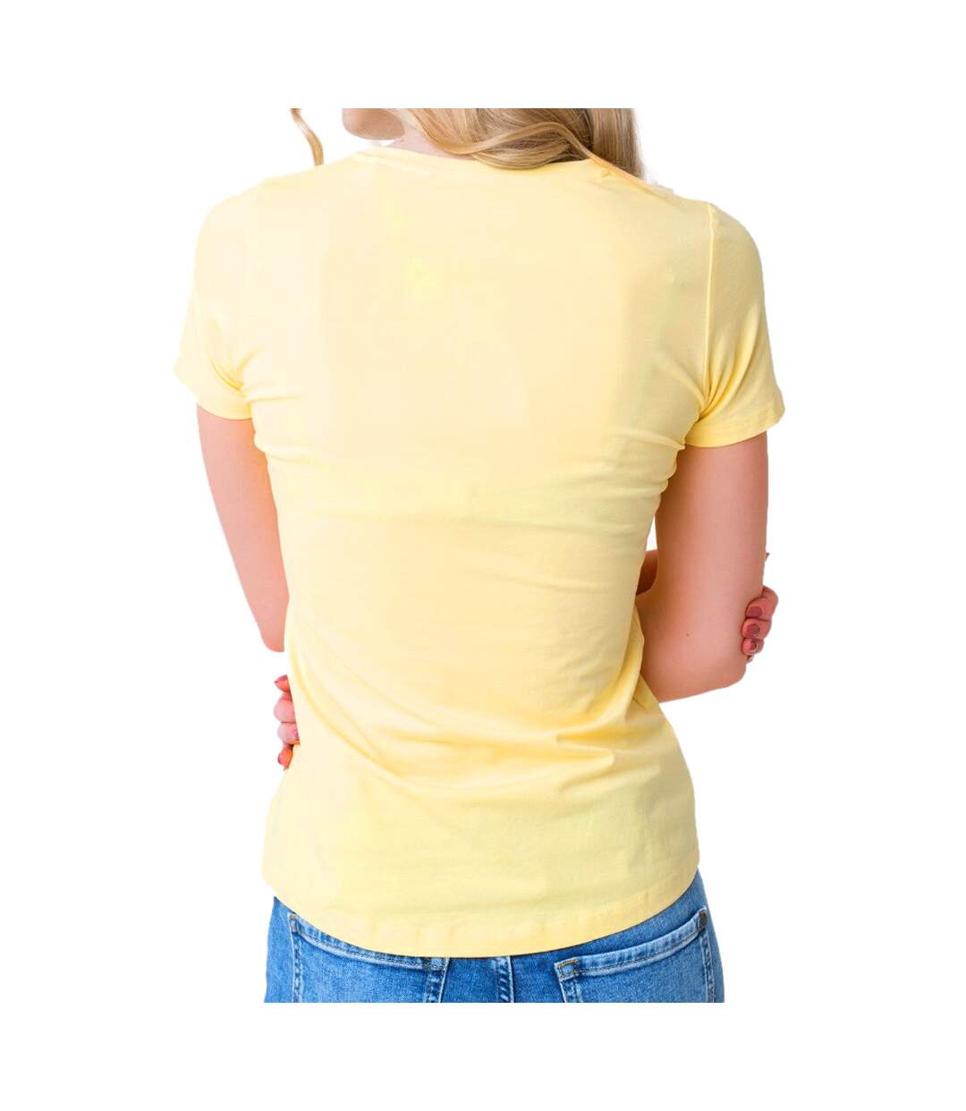T-shirt Jaune Femme Pepe Jeans New Virginia
