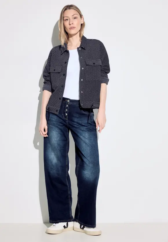 Struktur Shirtjacke - universal blue