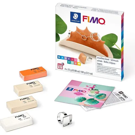 STAEDTLER® FIMO Soft DIY-Set „ Schmuckschale“ im Boho Nature Style