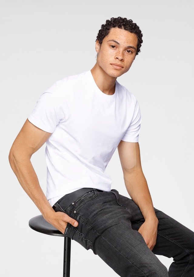 ONLY & SONS T-Shirt »ONSBASIC SLIM O-NECK 2-PACK NOOS« Packung, 2 Stk.