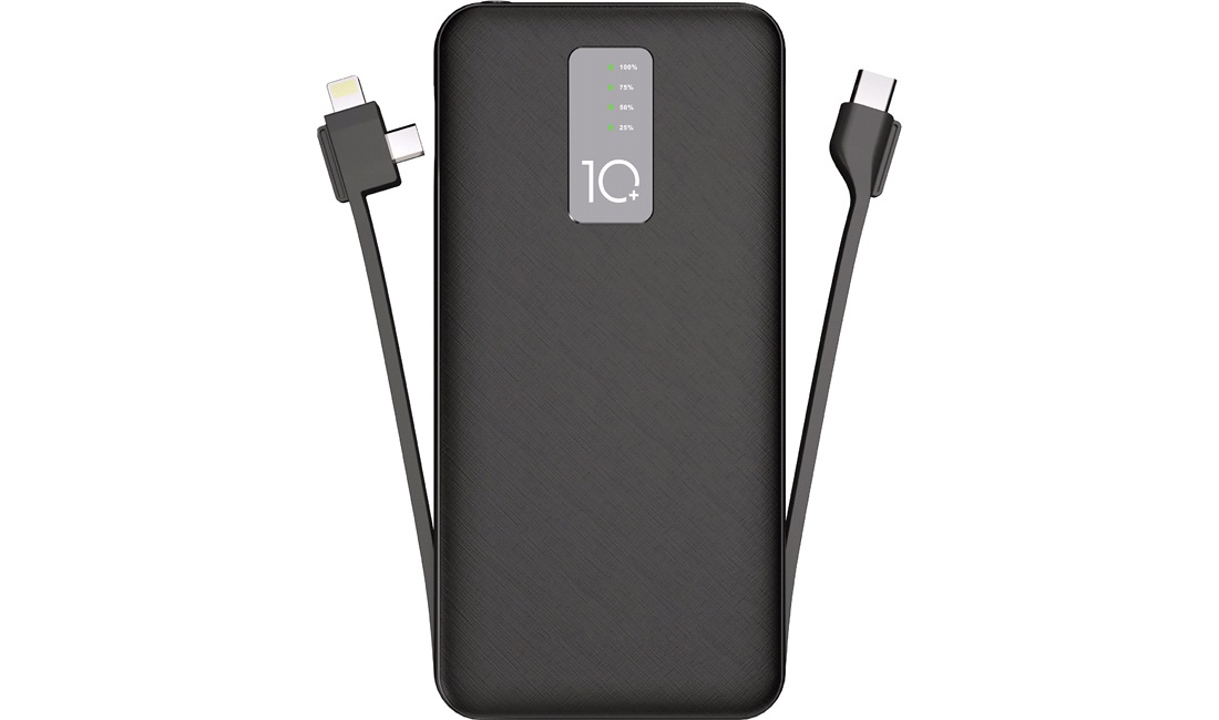 Powerbank 10000 USB-C/Lightning/Micro