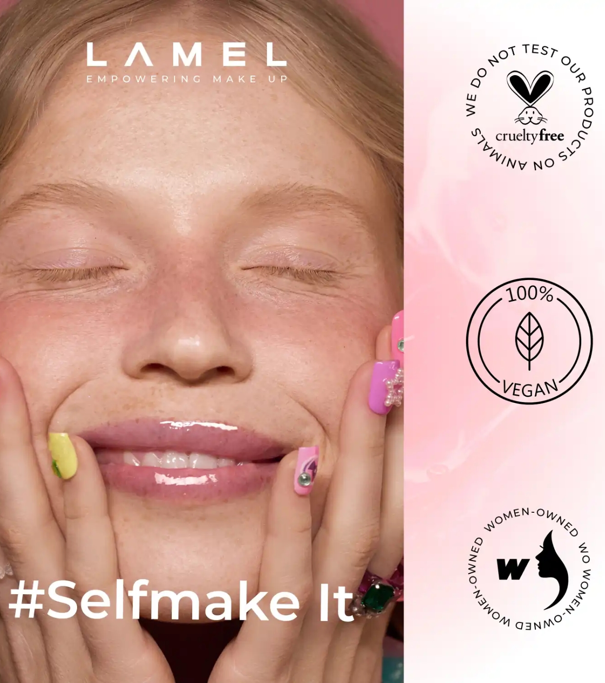 Lamel  - Óleo Labial Let's Glaz - 403: Sweet cherry