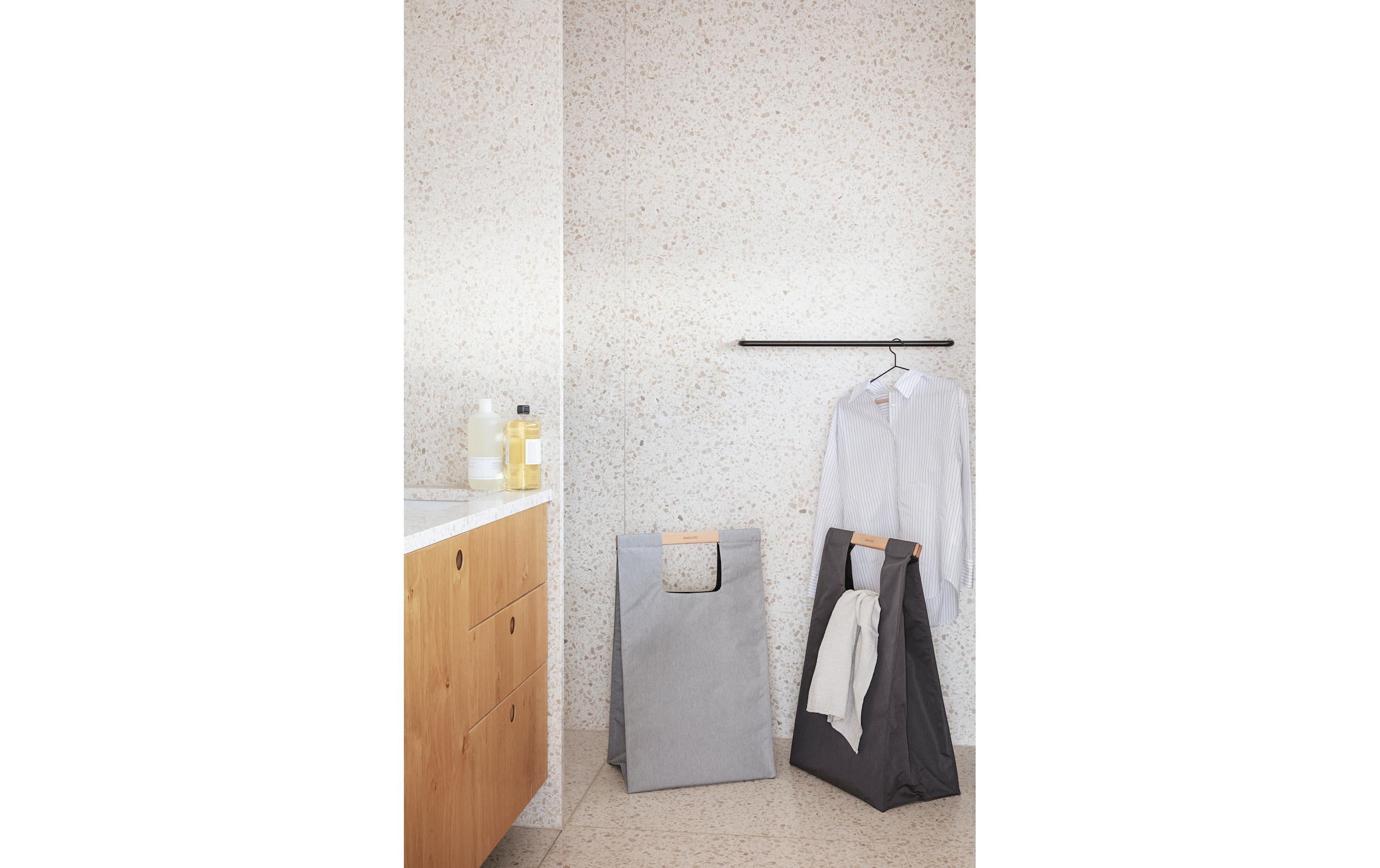 Eva Solo Wäschekorb »75l Light grey« Holzart: Buche (Rumänien)