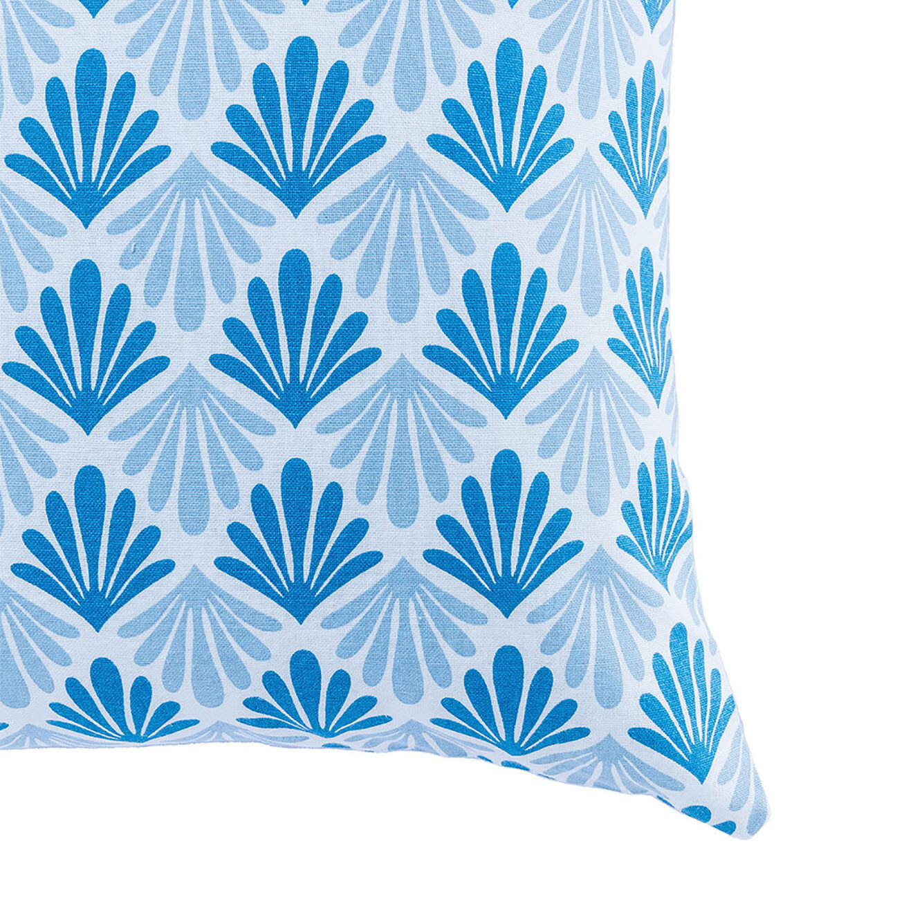 Febronie Housse de coussin d'extérieur Peacock bleue - 50x50 cm