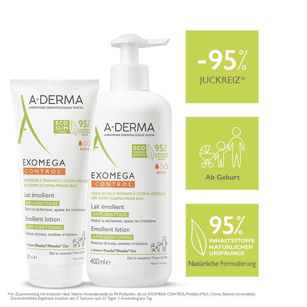 A-DERMA EXOMEGA CONTROL Rückfettende Milch