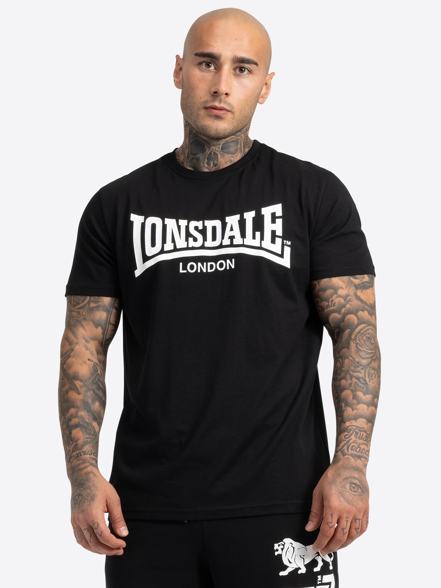 Lonsdale Herren T-Shirt normale Passform Doppelpack SUSSEX