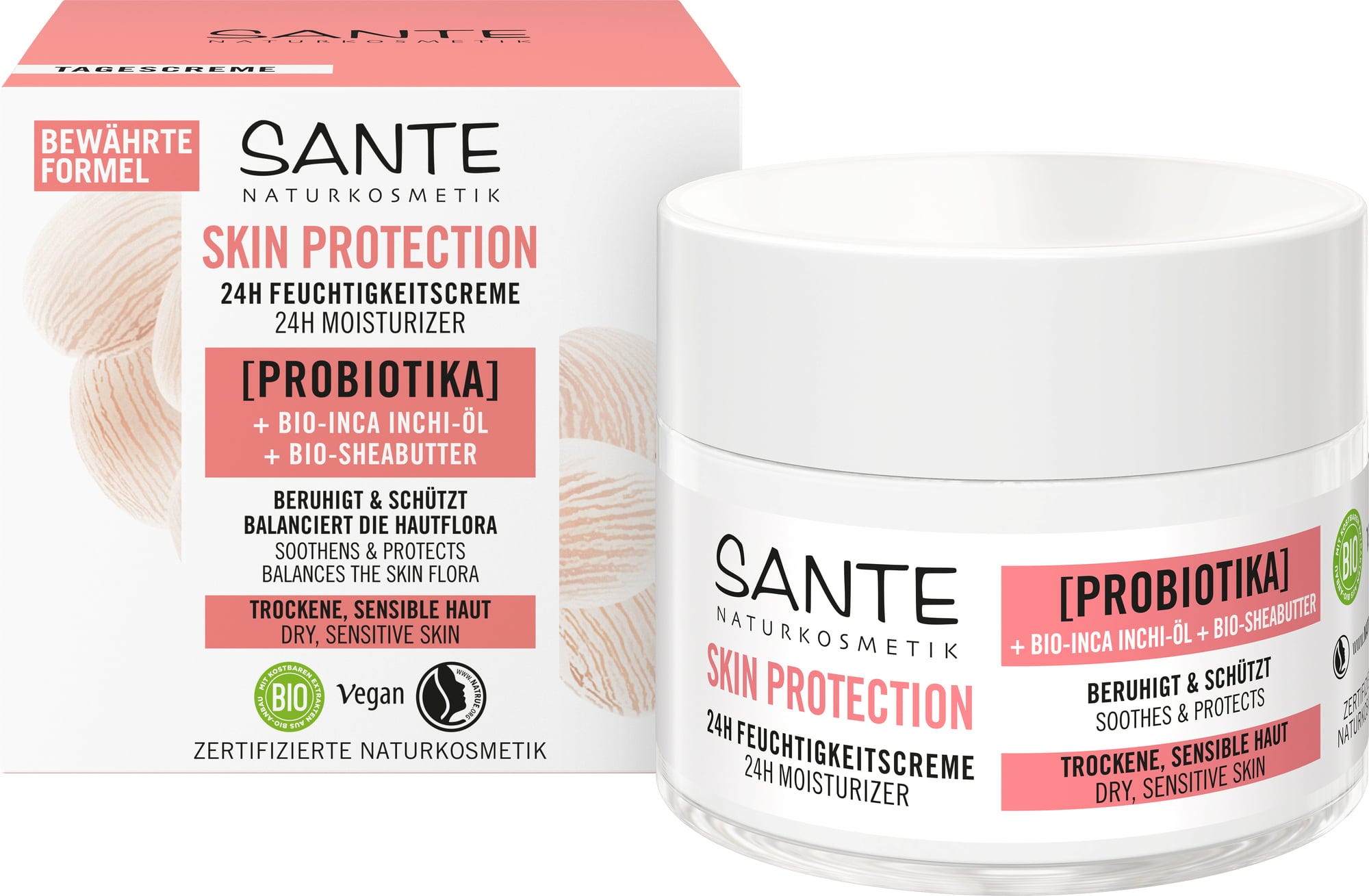 Santé naturally.  Skin Protection 24H Feuchtigkeitscreme, 50 ml