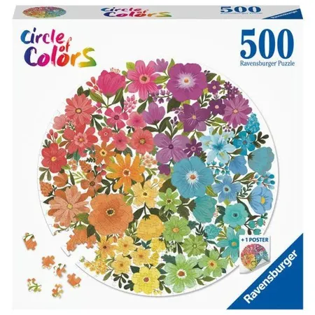 Ravensburger Puzzle - Circle of Colors - Flowers, 500 Teile