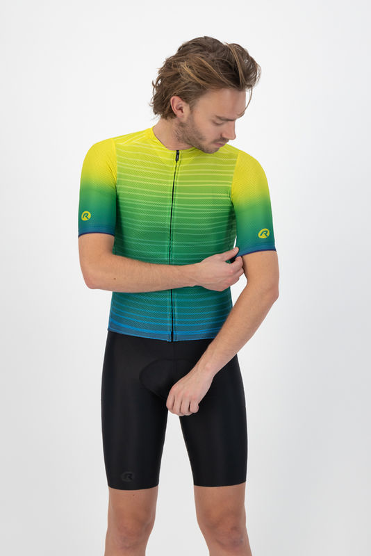 Rogelli Surf Cykeltrøje - Grøn/Gul