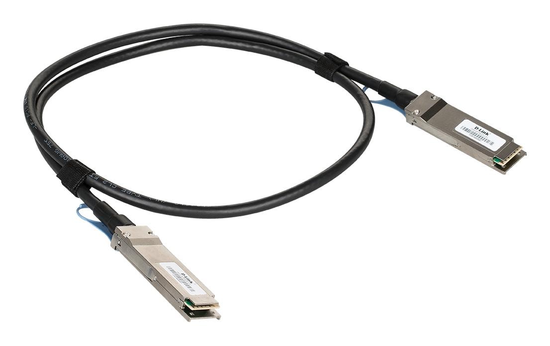 Direct Attach Kabel DEM-CB100Q28 QSFP28/QSFP28 1 m<br>100G QSFP28 zu QSFP28 1 m Direct Attach Stacking Kabel