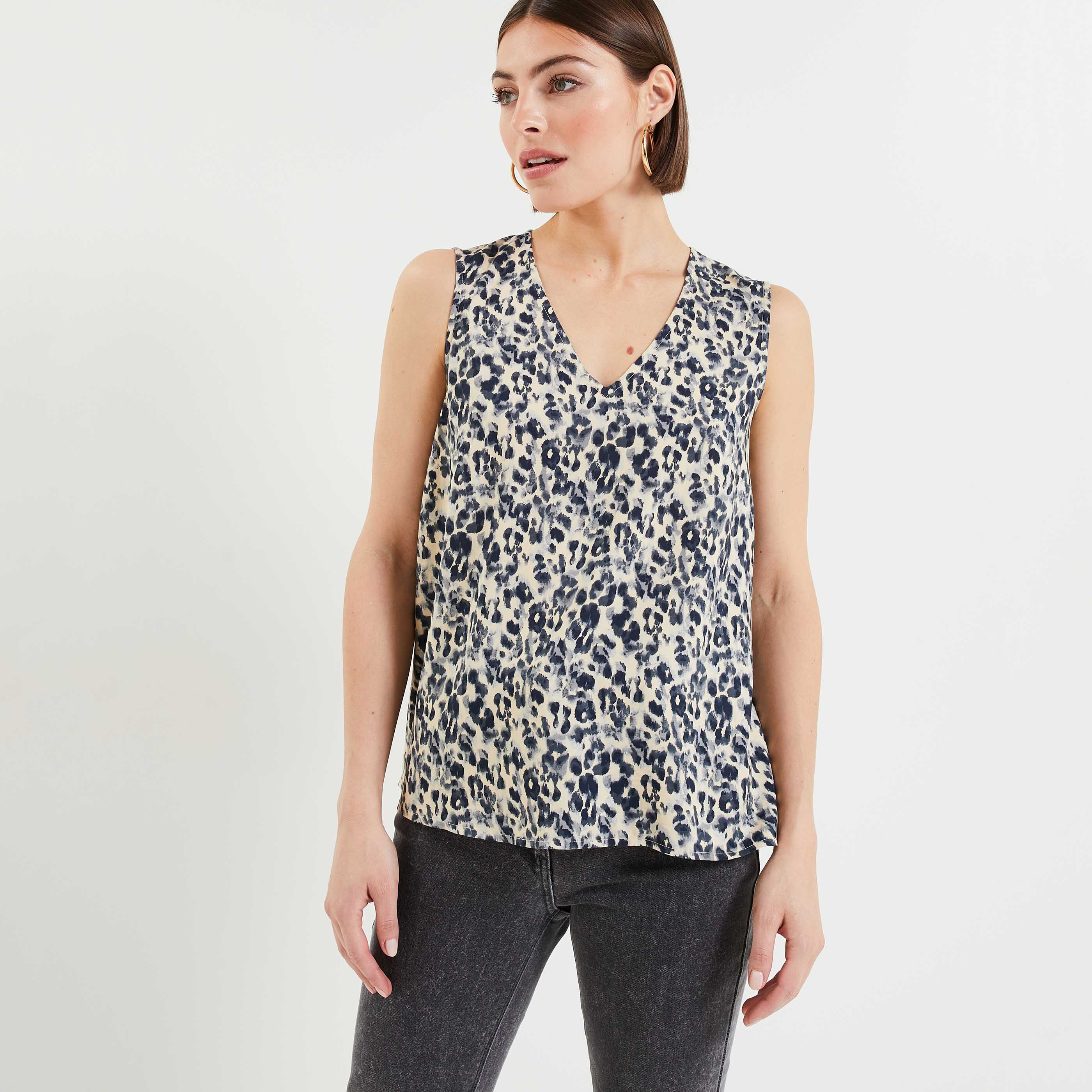 Blouse sans manches femme - IMPRIME