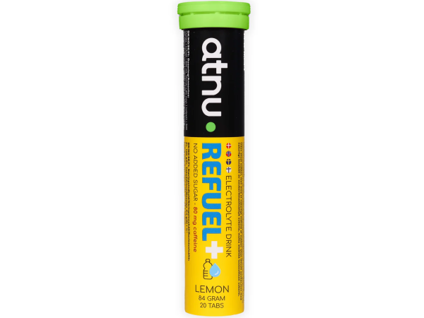 Atnu Refuel Caffeine Lemon Elektrolyttabs, 20stk