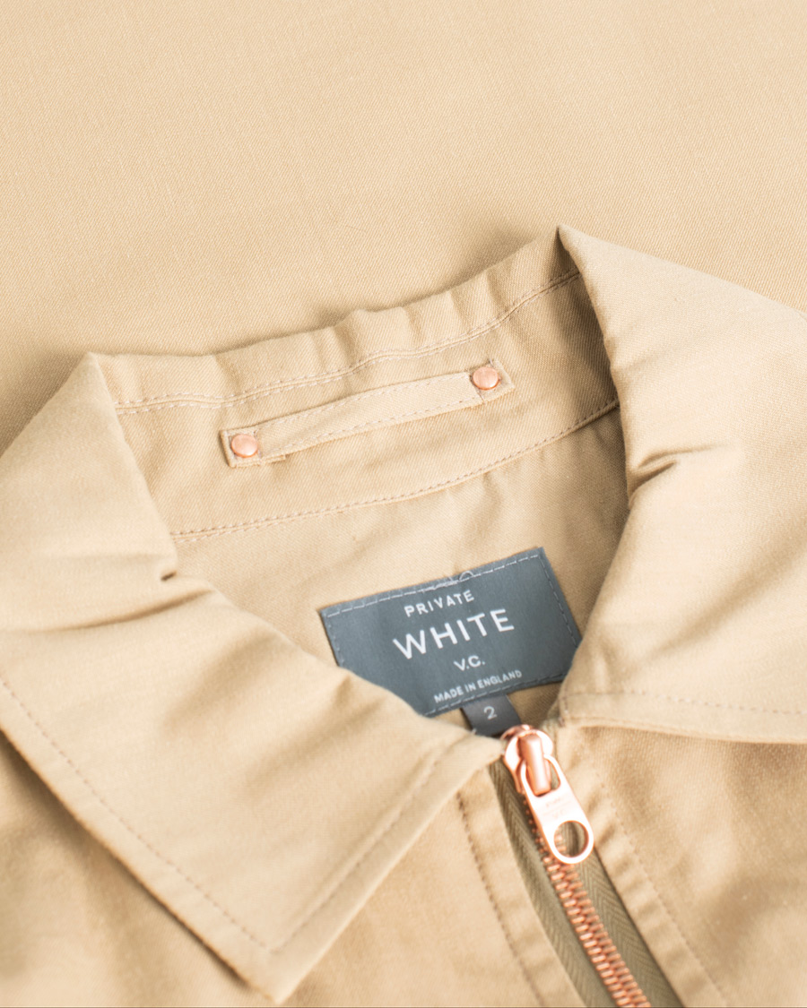 Private White V.C. Half Zip Pullover Sand