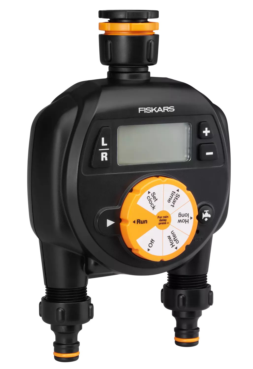 Fiskars 1054792 Watertimer, dubbele uitlaat