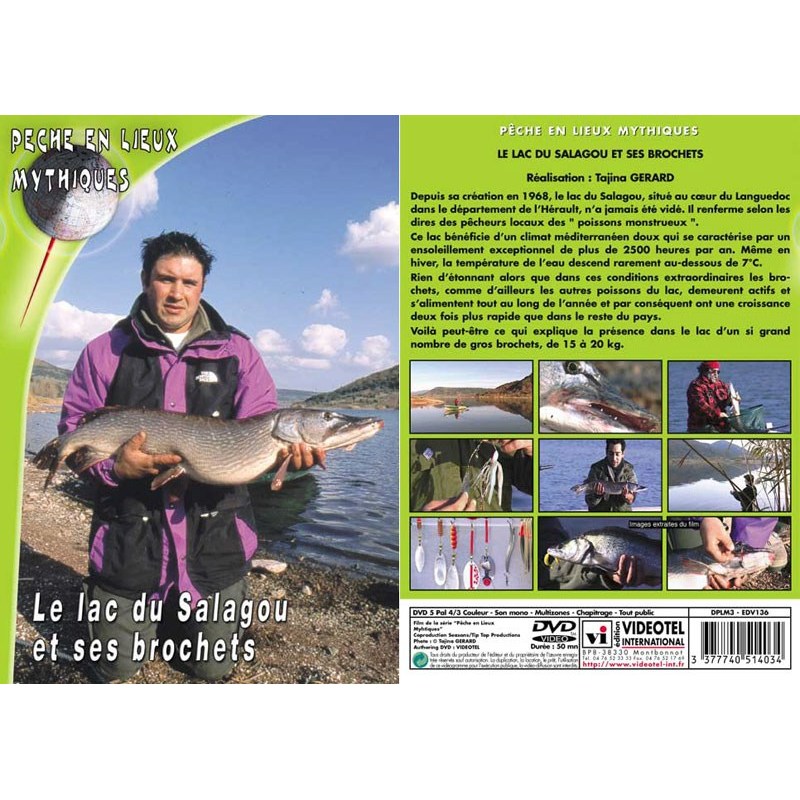 Dvd - Lac Du Salagou Et Ses Brochets - Peche Des Carnassiers - Peche En Lieux Mythiques